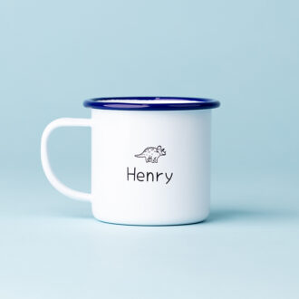 personalised enamel mug